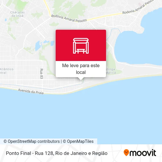 Ponto Final - Rua 128 mapa