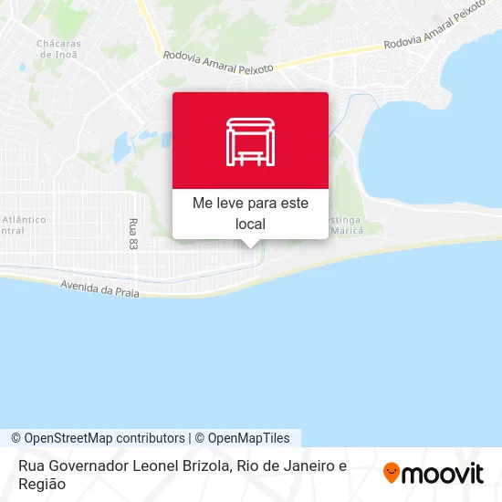 Rua Governador Leonel Brizola mapa