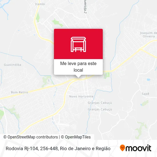 Rodovia Rj-104, 256-448 mapa