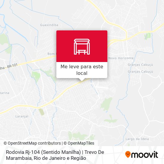 Rodovia Rj-104 (Sentido Manilha) | Trevo De Marambaia mapa