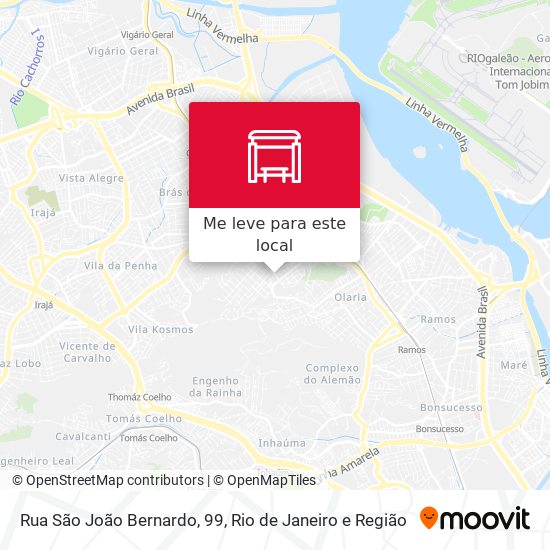 Rua São João Bernardo, 99 mapa