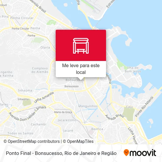 Ponto Final - Bonsucesso mapa
