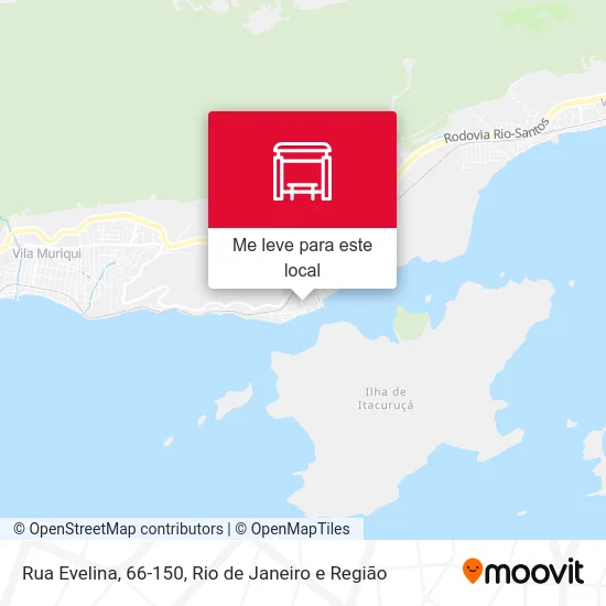 Rua Evelina, 66-150 mapa