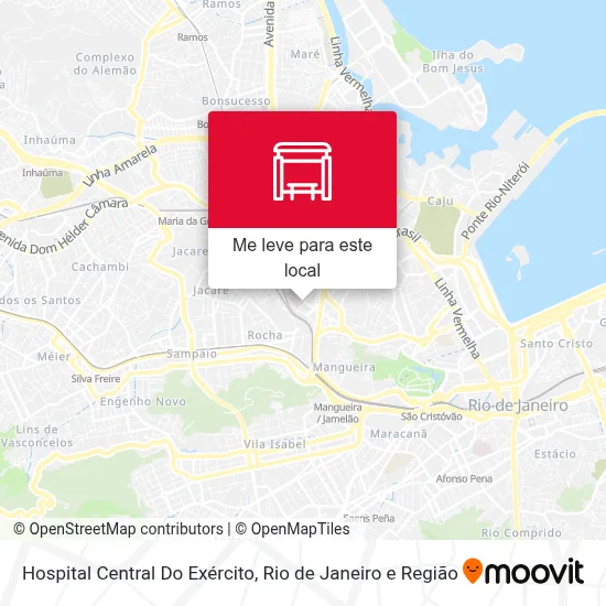 Hospital Central Do Exército mapa