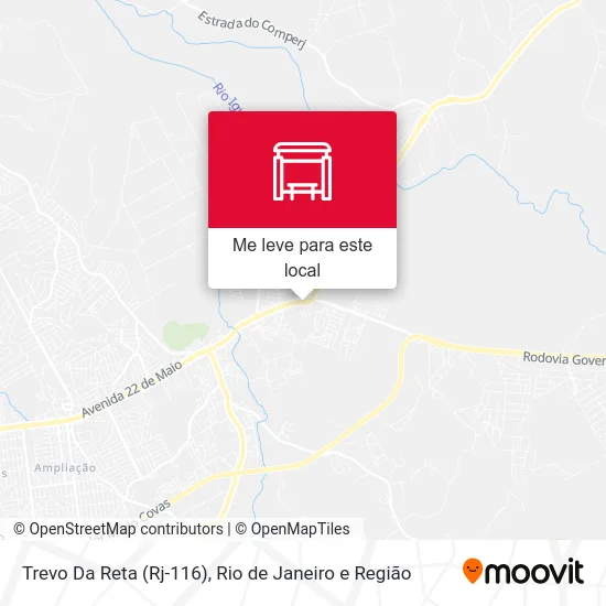 Trevo Da Reta (Rj-116) mapa