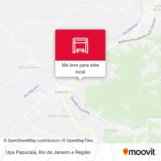 Upa Papucaia mapa