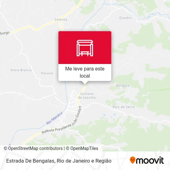 Estrada De Bengalas mapa