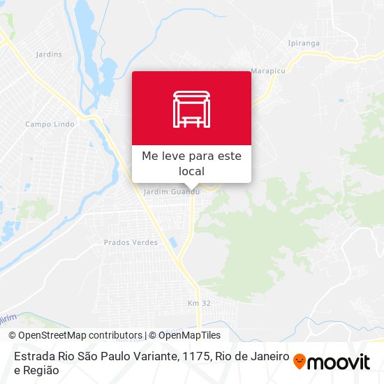 Estrada Rio São Paulo Variante, 1175 mapa