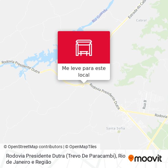 Rodovia Presidente Dutra (Trevo De Paracambi) mapa