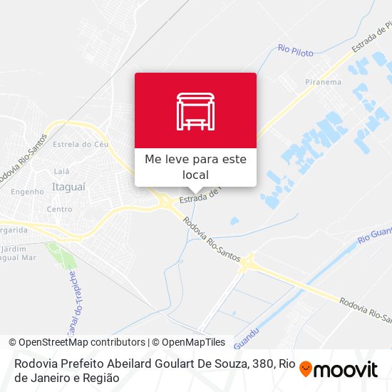 Rodovia Prefeito Abeilard Goulart De Souza, 380 mapa