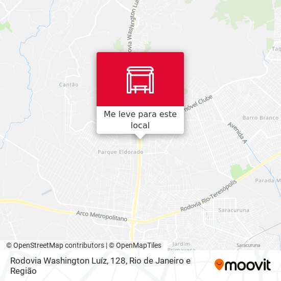 Rodovia Washington Luíz, 128 mapa