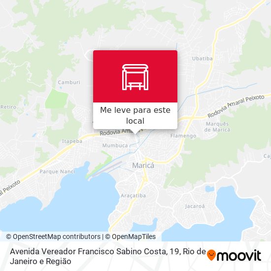 Avenida Vereador Francisco Sabino Costa, 19 mapa
