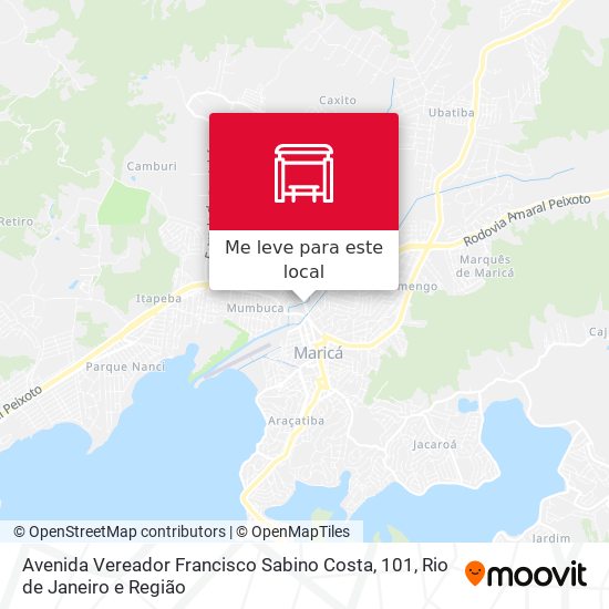 Avenida Vereador Francisco Sabino Costa, 101 mapa