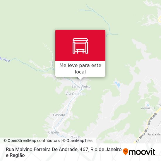 Rua Malvino Ferreira De Andrade, 467 mapa
