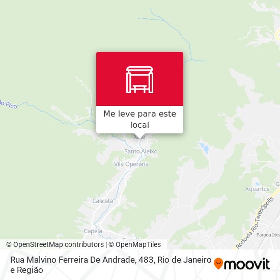 Rua Malvino Ferreira De Andrade, 483 mapa