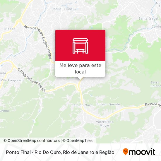 Ponto Final - Rio Do Ouro mapa