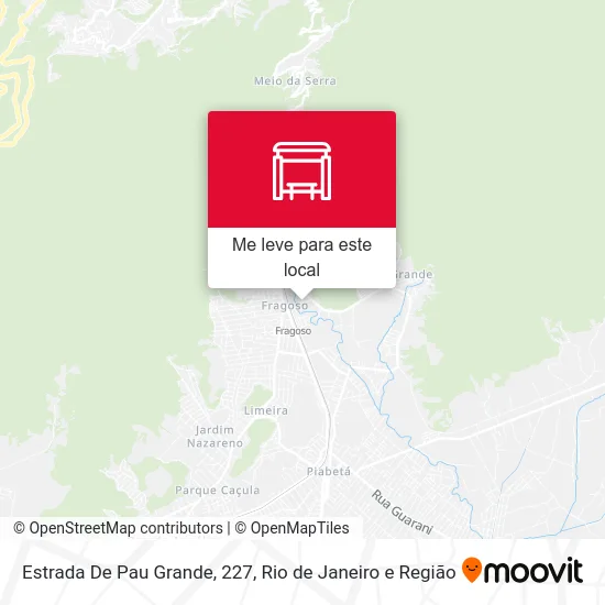 Estrada De Pau Grande, 227 mapa