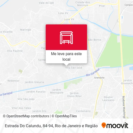 Estrada Do Calundu, 84-94 mapa