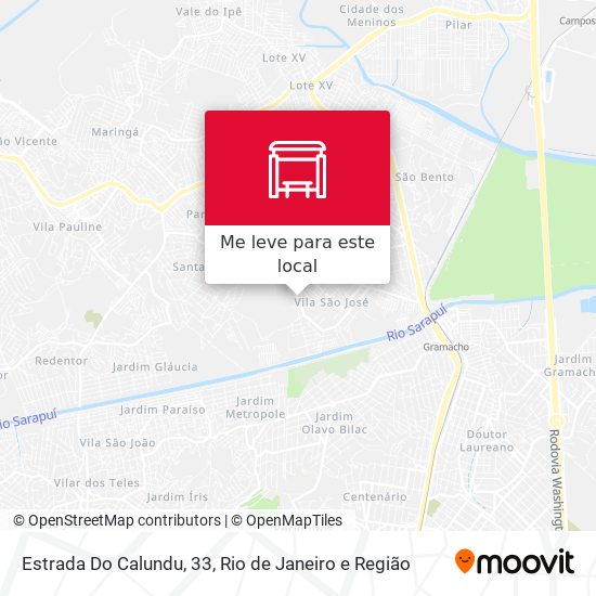 Estrada Do Calundu, 33 mapa