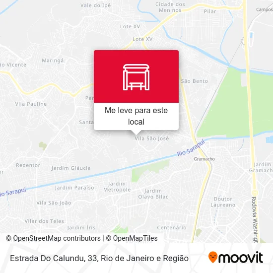 Estrada Do Calundu, 33 mapa