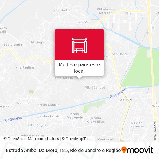 Estrada Aníbal Da Mota, 185 mapa