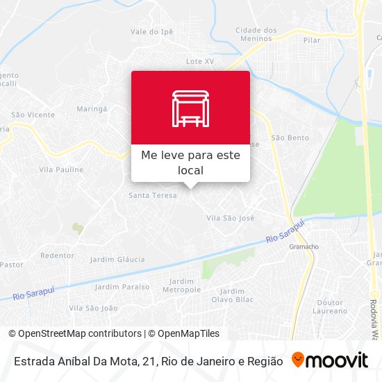 Estrada Aníbal Da Mota, 21 mapa