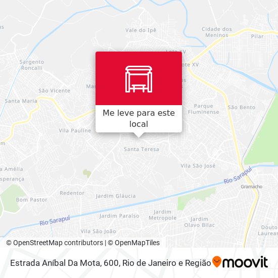 Estrada Aníbal Da Mota, 600 mapa