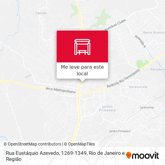 Rua Eustáquio Azevedo, 1269-1349 mapa