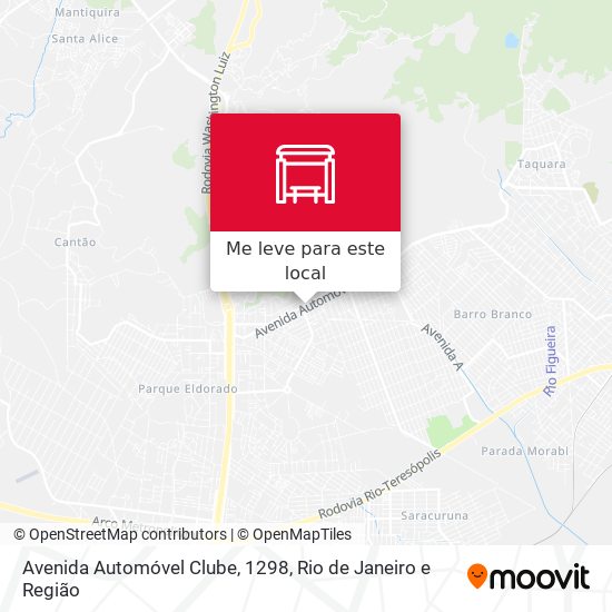 Avenida Automóvel Clube, 1298 mapa