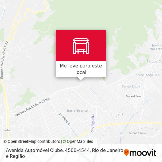 Avenida Automóvel Clube, 4500-4544 mapa