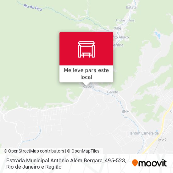 Estrada Municipal Antônio Além Bergara, 495-523 mapa
