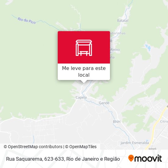 Rua Saquarema, 623-633 mapa