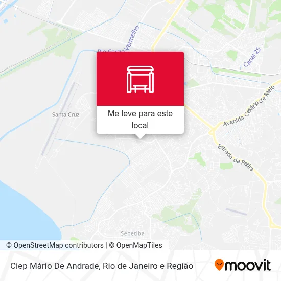 Ciep Mário De Andrade mapa