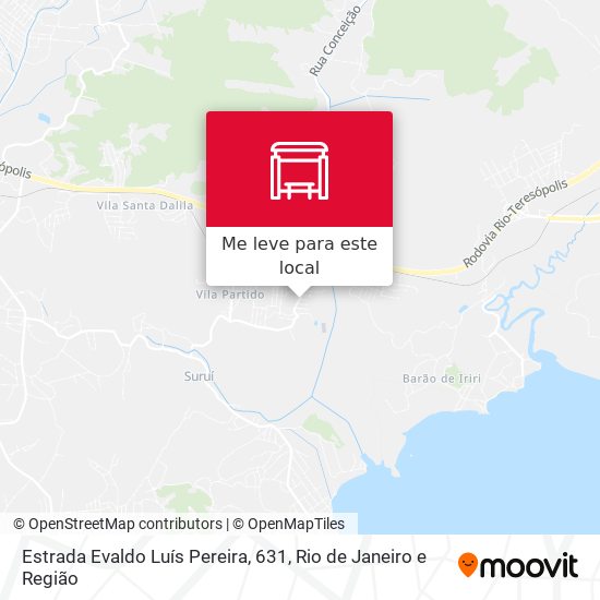Estrada Evaldo Luís Pereira, 631 mapa