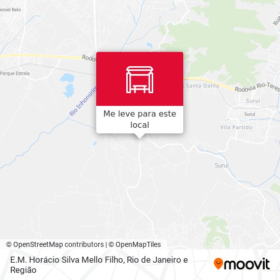 E.M. Horácio Silva Mello Filho mapa