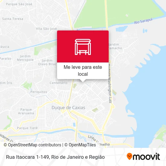 Rua Itaocara 1-149 mapa