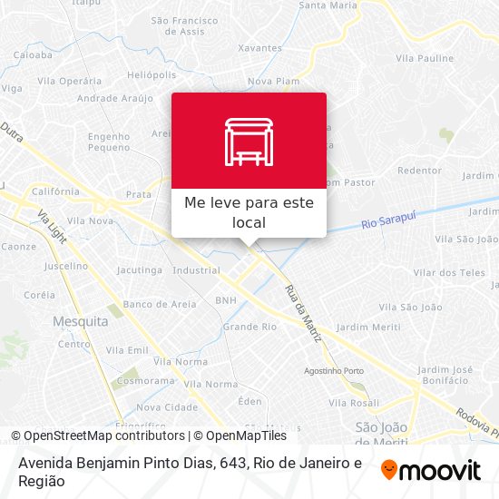 Avenida Benjamin Pinto Dias, 643 mapa