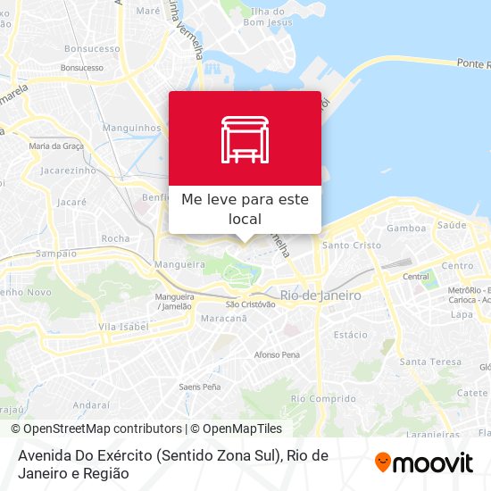 Avenida Do Exército (Sentido Zona Sul) mapa