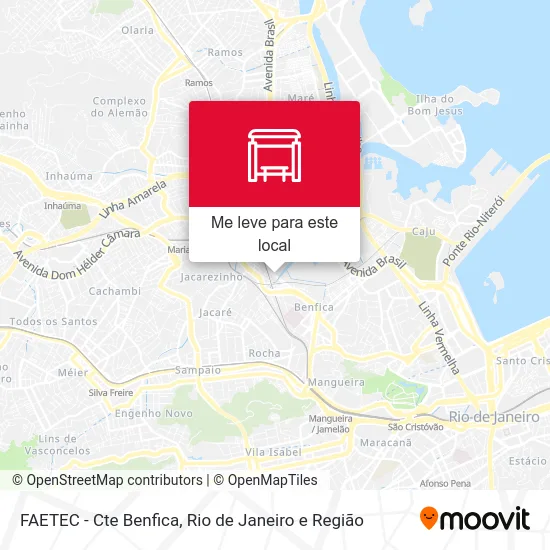 FAETEC - Cte Benfica mapa