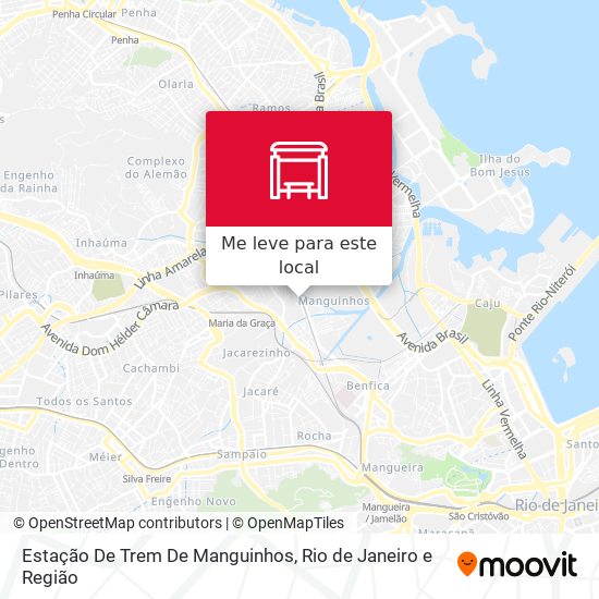 Estação De Trem De Manguinhos mapa