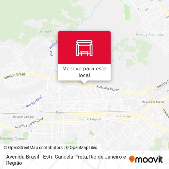 Avenida Brasil - Estr. Cancela Preta mapa