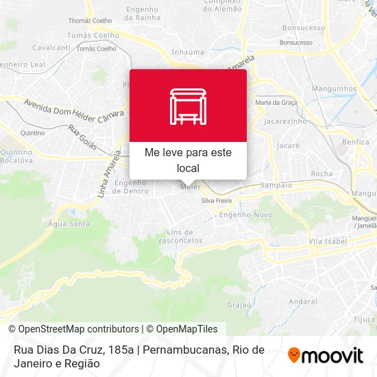 Rua Dias Da Cruz, 185a | Pernambucanas mapa