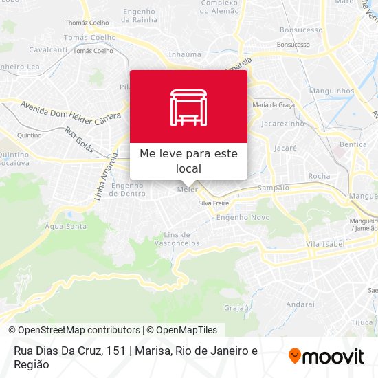 Rua Dias Da Cruz, 151 | Marisa mapa