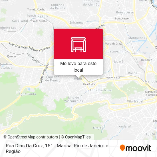 Rua Dias Da Cruz, 151 | Marisa mapa