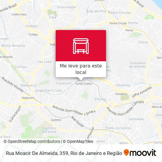 Rua Moacir De Almeida, 359 mapa