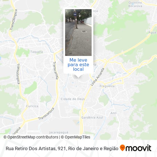 Rua Retiro Dos Artistas, 921 mapa