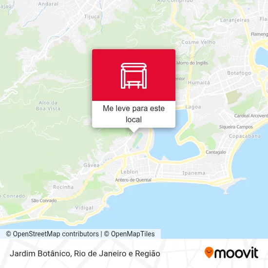 Jardim Botânico mapa