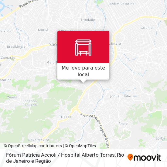 Fórum Patrícia Accioli / Hospital Alberto Torres mapa