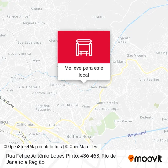 Rua Felipe Antônio Lopes Pinto, 436-468 mapa