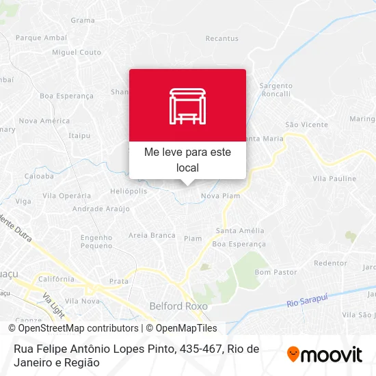 Rua Felipe Antônio Lopes Pinto, 435-467 mapa